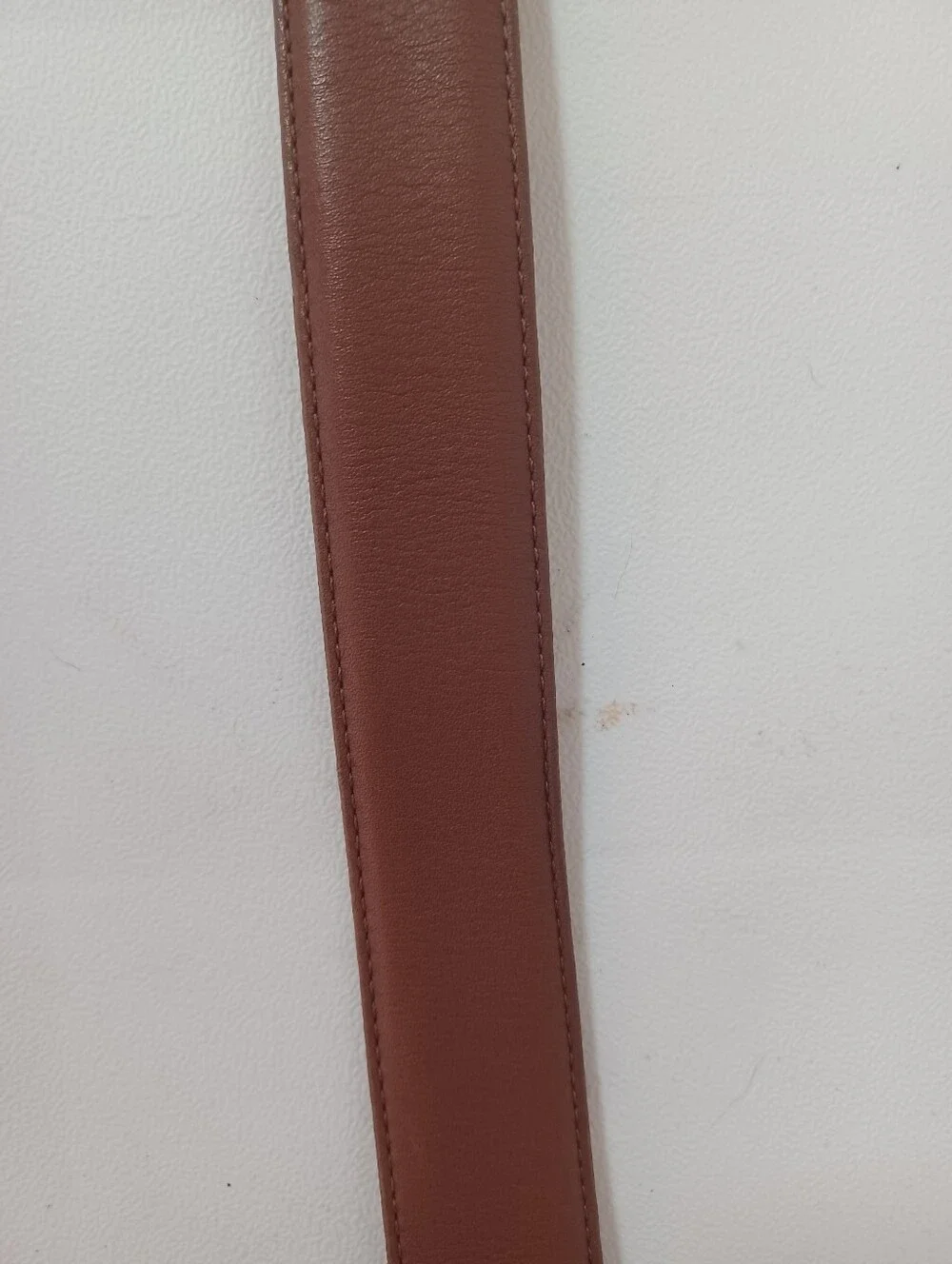 Vintage Coach British Tan Leather Belt Solid Brass Buckle Size 32